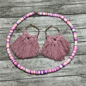 Necklace and earring set